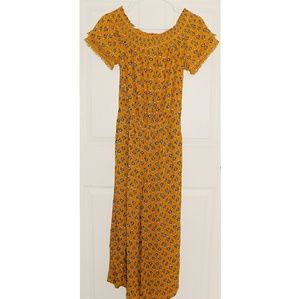 Gold full-length Romper